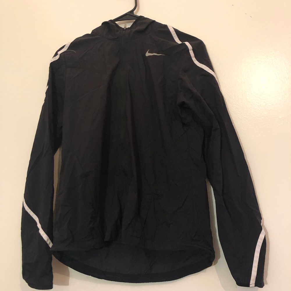 NIKE black windbreaker/raincoat